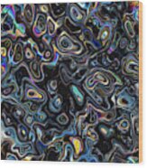 Abstract Psychedelic Pattern Wood Print