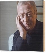 Actor Michael Caine Wood Print