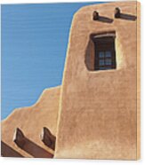 Adobe House Wood Print