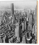 Aerial View Of New York City Wood Print