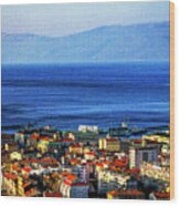 Aerial View Rijeka 01 Wood Print