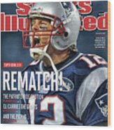 Afc Championship - Baltimore Ravens V New England Patriots Sports Illustrated Cover Wood Print