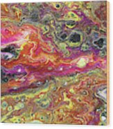 Agate Cosmos Abstract Wood Print