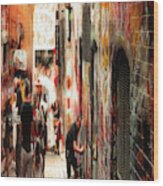 Melbourne Alley Walk Cityscape Photography Wood Print