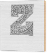 Alphabet 2 Z Wood Print