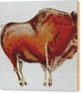 Altamira Prehistoric Bison Wood Print