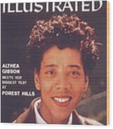 Althea Gibson, 1956 Us National Championships Sports Illustrated Cover Wood Print