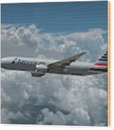 American Airlines Boeing 777-200 Wood Print