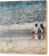 Amigos Mexico - Kids In The Beach Wood Print