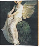Angel Waiting 19 Century Wood Print