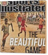Angolan Boys Playing Soccer Sports Illustrated Cover Wood Print