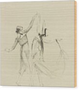 Anna Pavlova Dancing A Gavotte Wood Print