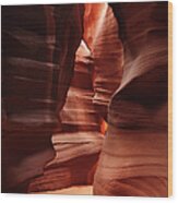 Antelope Canyon Wood Print