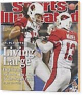 Arizona Cardinals Larry Fitzgerald, 2009 Nfc Divisional Sports Illustrated Cover Wood Print