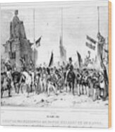 Arrival Of The Patriots Of Rouen Wood Print