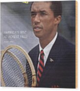 Arthur Ashe, Tennis Sports Illustrated Cover Wood Print