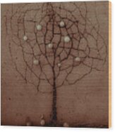 Asphalt Tree In The Autumn Wood Print