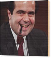 Associate Justice Antonin Scalia Wood Print
