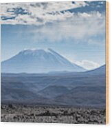 Atacama Volcano Wood Print
