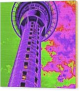 Auckland Tower Wood Print