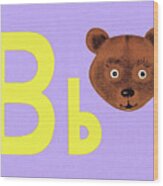 B As In Bear Wood Print