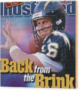 Back From The Brink Now Starting At Quarterback For The San Sports Illustrated Cover Wood Print