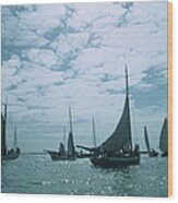 Bahamas Sailing Wood Print