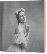 Ballerina Alicia Markova Wood Print