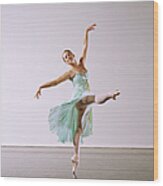 Ballet Dancing Wood Print