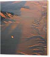 Ballooning Over The Namib Desert Wood Print