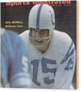 Baltimore Colts Qb Earl Morrall Sports Illustrated Cover Wood Print