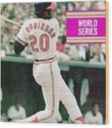 Baltimore Orioles Frank Robinson, 1971 World Series Sports Illustrated Cover Wood Print