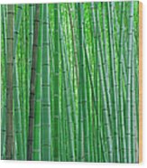 Bamboo Forest, Close-up Wood Print
