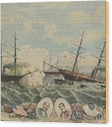 Battle Of Cherbourg Wood Print