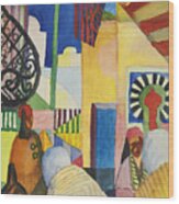 Bazaar, 1914. Artist Macke, August Wood Print