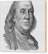 Benjamin Frankline Wood Print