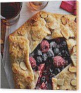 Berry Galette Wood Print