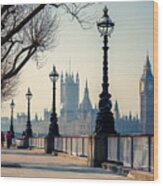 Big Ben And Houses Of Parliament Wood Print