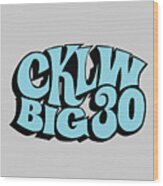 Big30 Logo - Sky Blue Wood Print