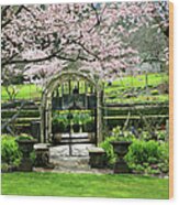 Blossom Arbour Wood Print