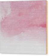 Blush Pink Abstract Watercolor Ii Wood Print