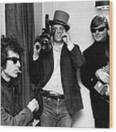 Bob Dylan & D.a. Pennebaker From Dont Wood Print