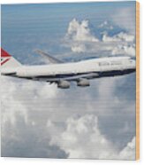 Boeing 747-436 G-civb Wood Print