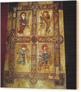 Book Of Kells Wood Print