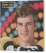 Boston Bruins Bobby Orr, 1970 Sportsman Of The Year Sports Illustrated Cover Wood Print