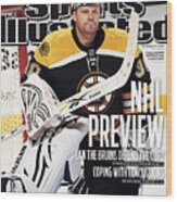 Boston Bruins Goalie Tim Thomas, 2011-12 Nhl Hockey Season Sports Illustrated Cover Wood Print