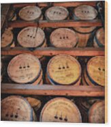 Bourbon Barrels In The Rick Wood Print