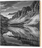Bow Lake Banff National Park Ab Can Wood Print