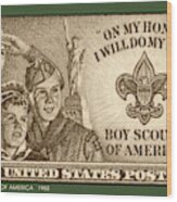 Boy Scouts 1950 Wood Print