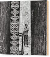 Boy Standing - Stone Town Zanzibar 3607 Wood Print